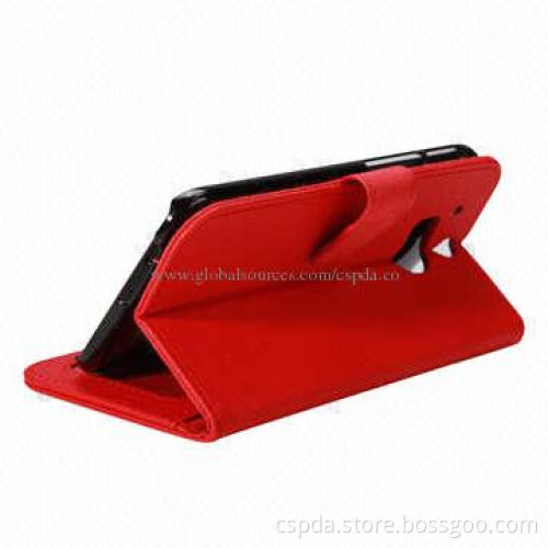 PU Wallet Stand Cases for HTC One 2, with Card Slots